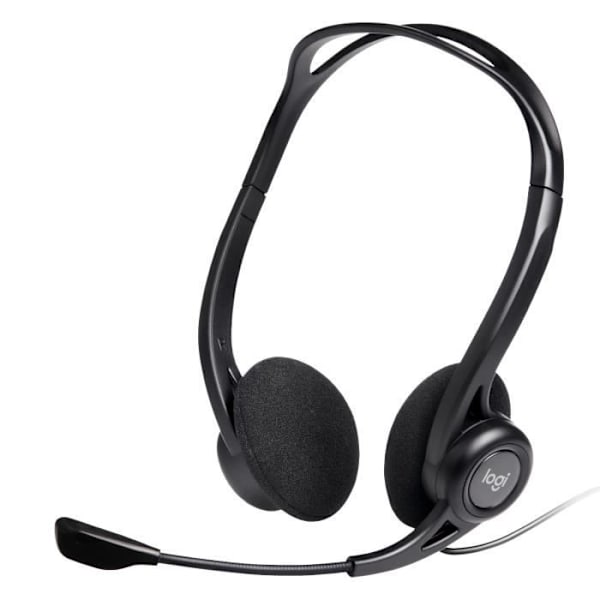 LOGITECH - USB-headset med kabel - 960 - Svart