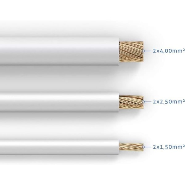 Högtalarkabel - PureLink - SP061-030 - 2x2,5 mm² - Koppar OFC - 30 m - Vit Vit