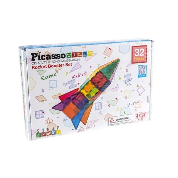 Byggspel - TACTIC - PICASSOTILES - 32 bitar - Rymdtema - Magnetisk