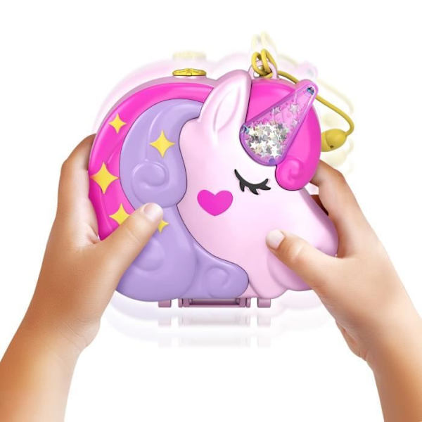Polly Pocket - Unicorn Forest Box - Mini-Universe Doll - från 4 år och uppåt Flerfärgad