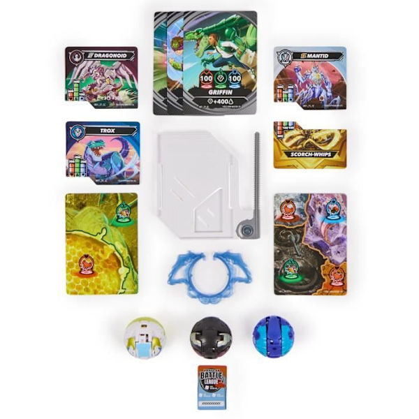 Bakugan Starter Pack - BAKUGAN - 2 Bakugan + 1 Bakugan Special Attack - Röd