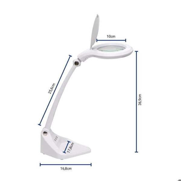 Maul LED-förstoringslampa MAULiris 8261202 Integrerad LED N/A Effekt: 7 W dagsljus vit N/A 7 kWh/1000h