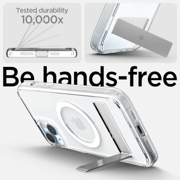 Coque iPhone 15 Plus - Spigen - Ultra Hybrid S MagFit - Transparent - Stöd - Luftkuddeskydd Transparent