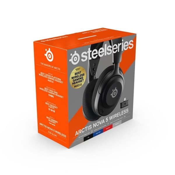 SteelSeries Arctis Nova 5 Wireless PC Gaming Headset Svart Svart