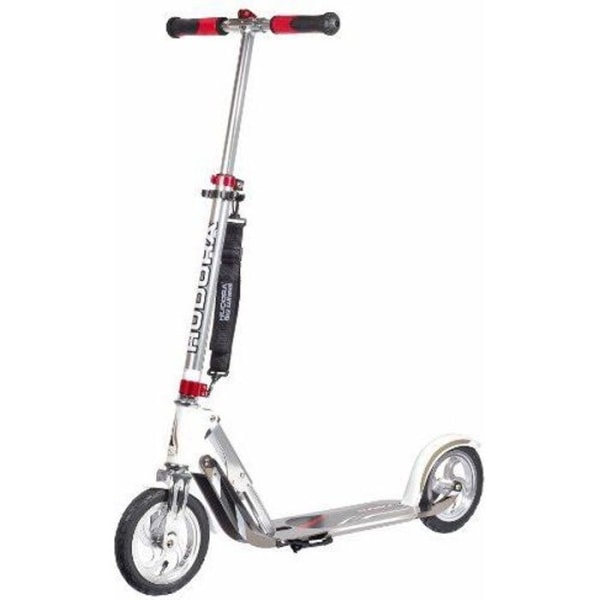 HUDORA Scooter Big Wheels AIR 205 Silver och Vit Grå, röd och vit