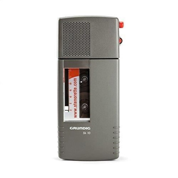 Diktfon analog - Grundig - Stenorette SH10 - Inbyggd mikrofon - Svart - Portabel