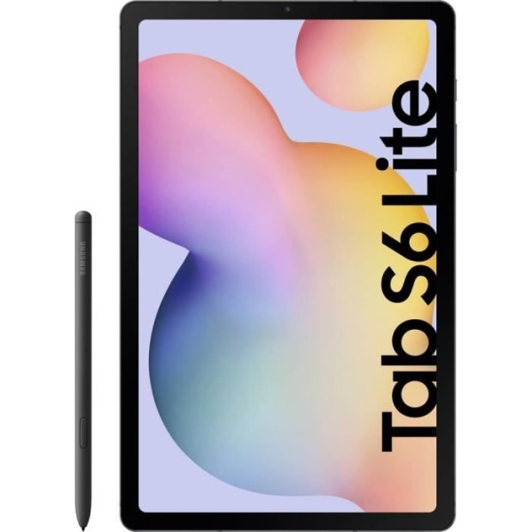 Pekskärm - SAMSUNG - Galaxy Tab S6 Lite - 10,4 tum - 4 GB RAM - 64 GB lagring Grå