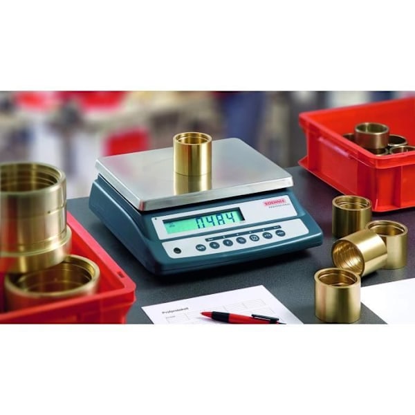 Precisionsvåg - SOEHNLE - Professional 9241 - 3 kg - Precision 0,1 g - Inbyggt batteri Grå