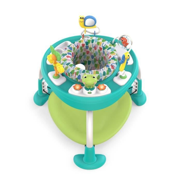 BRIGHT STARTS 2-i-1 Baby Walker / Aktivitetsbord - Grön modell Grön