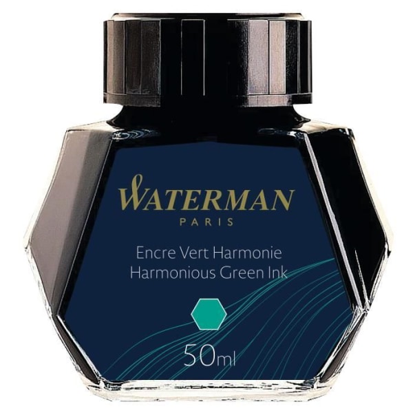 WATERMAN bläck för reservoarpenna, färg Green Harmony, flaska 50 ml
