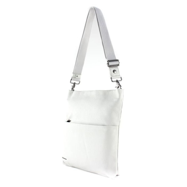 Axelväska - MANDARINA DUCK - M Mist - Mjuk läder - Dimensioner 33x36x3 cm - Vikt 700 g Vit