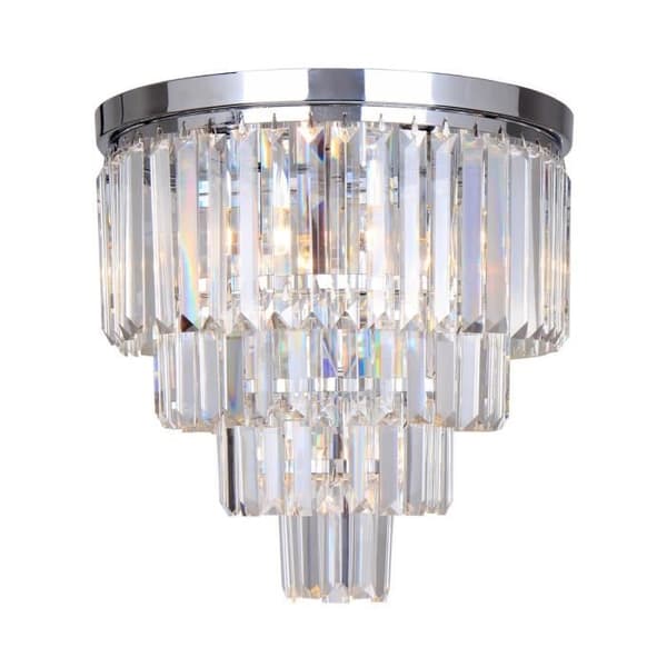Zumaline AMEDEO Taklampa, Krom, Glas, 5x E14
