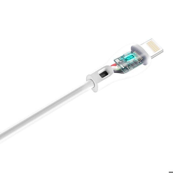 USB-Lightning-kabel för iPhone 2,4 A 1 m Vit