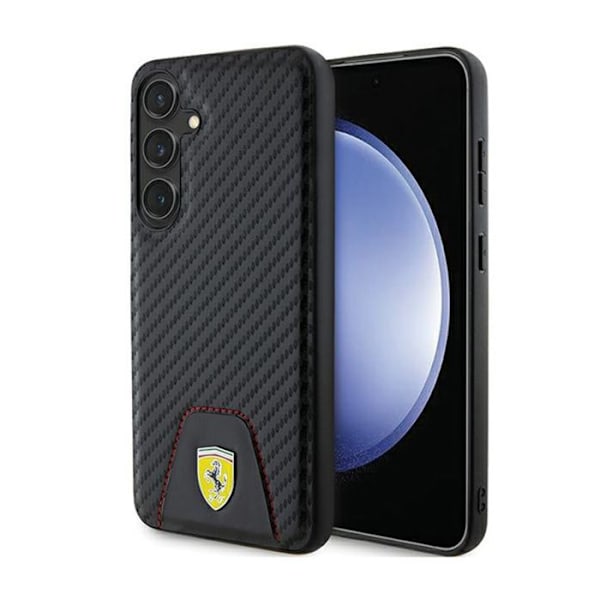 Ferrari kolsydd botten - Fodral till Samsung Galaxy S24+ (svart)