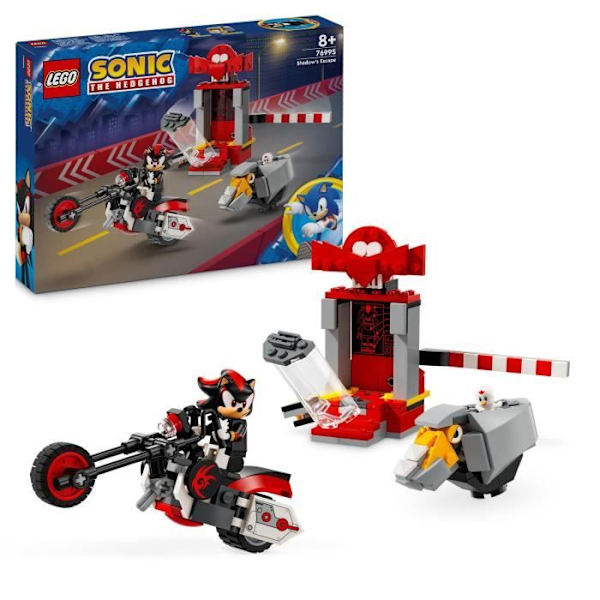 LEGO® 76995 Sonic The Hedgehog Shadow Escape, Motorcykelleksak, Sonic Video Game Character Minifigures Flerfärgad