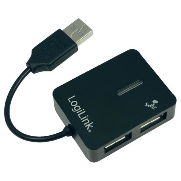 LOGILINK 4-portars USB 2.0 Hub Svart