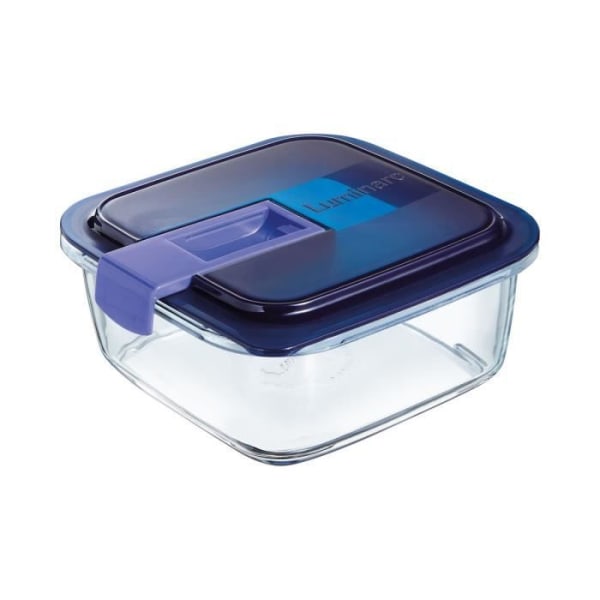 Rektangulär låda 76 cl blå - Easy Box - Luminarc Transparent