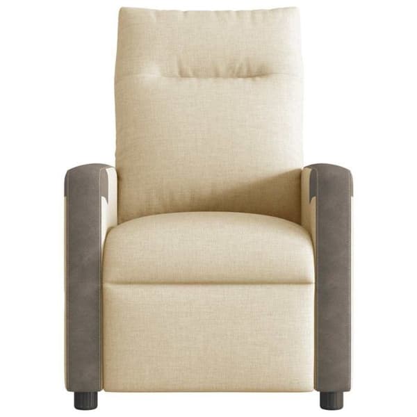 Massagestol - Lutbar - Kräm och grå - 6 massagepunkter - Nutida design Kräm och grå