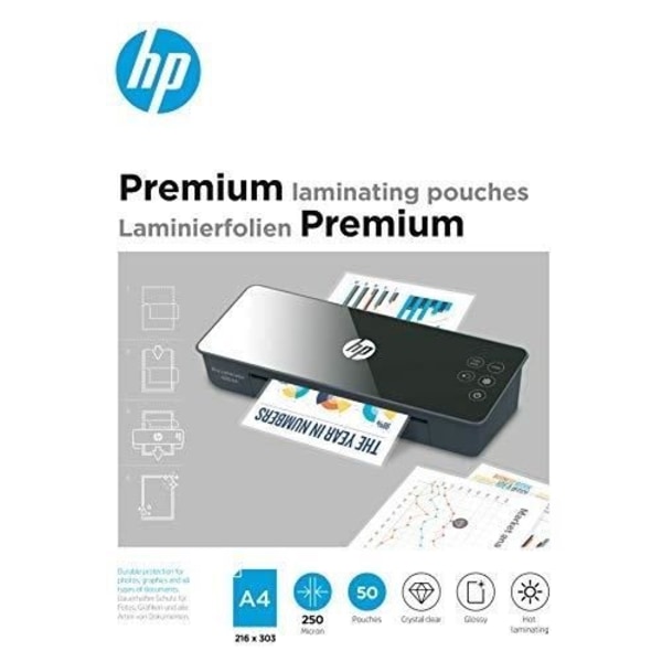 HP LOT PÅ 50 PREMIUM A4 LAMINERINGSFÅSAR 250 MIKRON HP INC