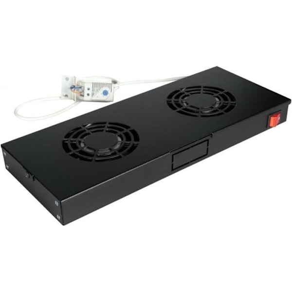 Fläktmodul - Utrustning - EZF-2-B - 4 vägar - RAL9005 - Termostatbrytare