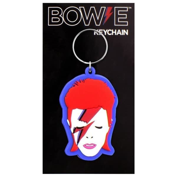 David Bowie gumminyckelring - Aladdin Sane - Blå Blå