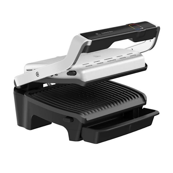Kontaktgrill - Tefal - OptiGrill Elite GC750D - 2000W - Borstad svart rostfritt stål - Tillbehör ingår Borstad svart