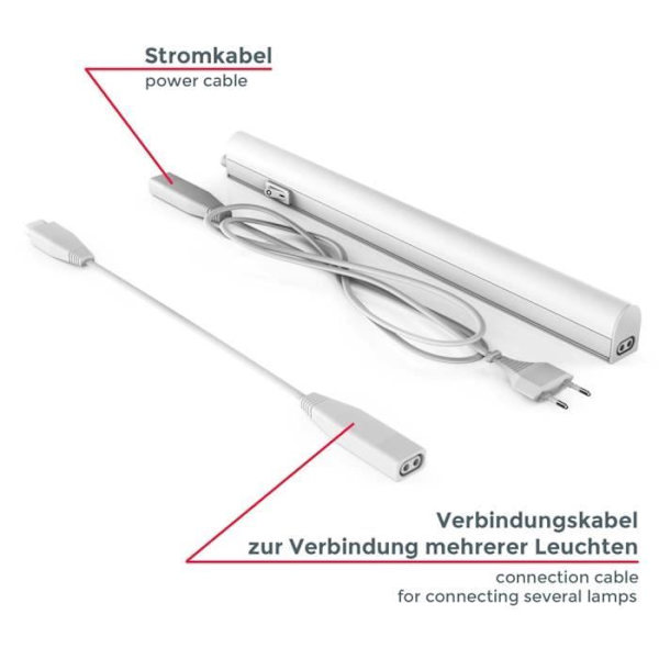 LED-remsa - B.K.LICHT - Maia - Vit - 4W - 4000K - 400lm Vit