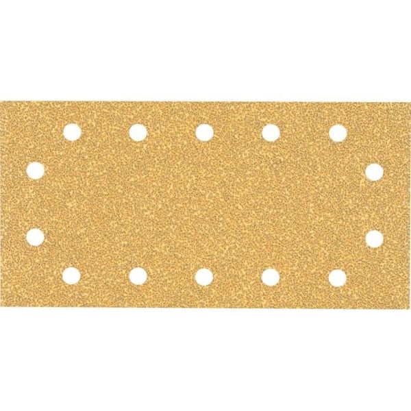 Bosch Professional 50x Slipablader Expert C470 med 14 hål för hårt trä, träfärg, 115x230 mm, korn 40