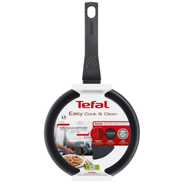TEFAL B5542902 LÄTT TILLAGNING & RENGÖRING Kastrull 18 cm (2,1 L), Säker non-stick beläggning, Alla värmekällor utom induktion, Tillverkad i Frankrike