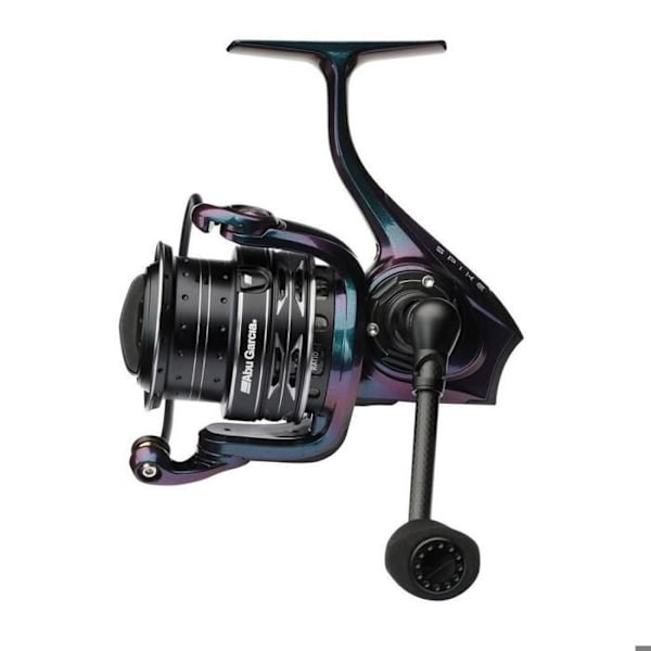 Moulinet casting - Abu Garcia - Spike 2500S - Svart/Lila - 7 kullager - Predatorfiske svart/lila