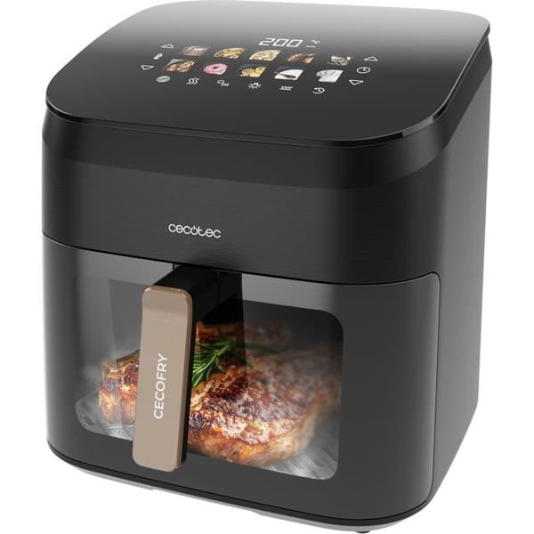 Luftfritös utan olja CECOTEC - Cecofry & Grill Smokin' 8500 - Kapacitet 8,5L - 10 program - Rökfunktion - 2200W