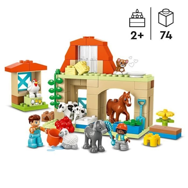 LEGO® 10416 DUPLO My Town Sköter om husdjur, pedagogisk leksak för bebisar, hus, hästminifigurer Flerfärgad