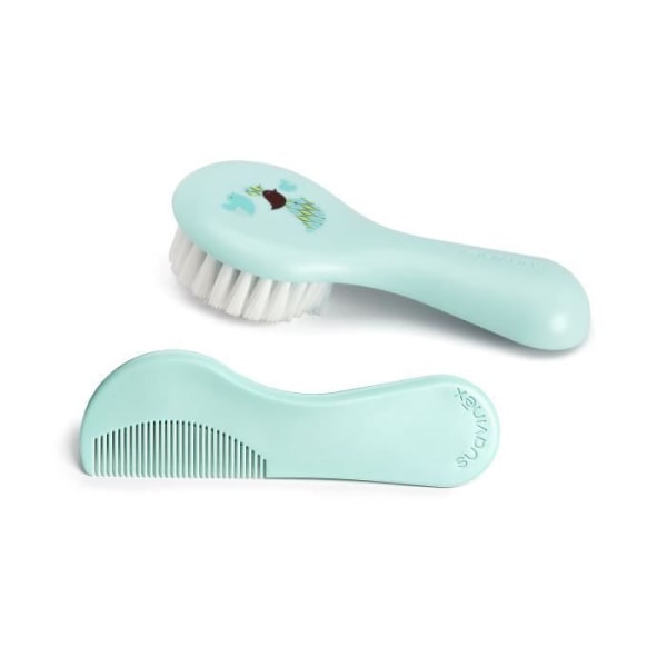 Suavinex Care Set Brush + Comb Blue Blå