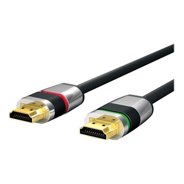 Purelink Ultimate ULS1000 HDMI-kabel med Ethernet - 2m - Trippelskärmad - Svart - 4K-stöd Svart