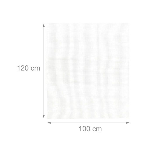 Relaxdays halklämpande matta, halkskyddsmatta, för ingång, bad, vardagsrum, lxB 120 cm, krämfärgad grädde