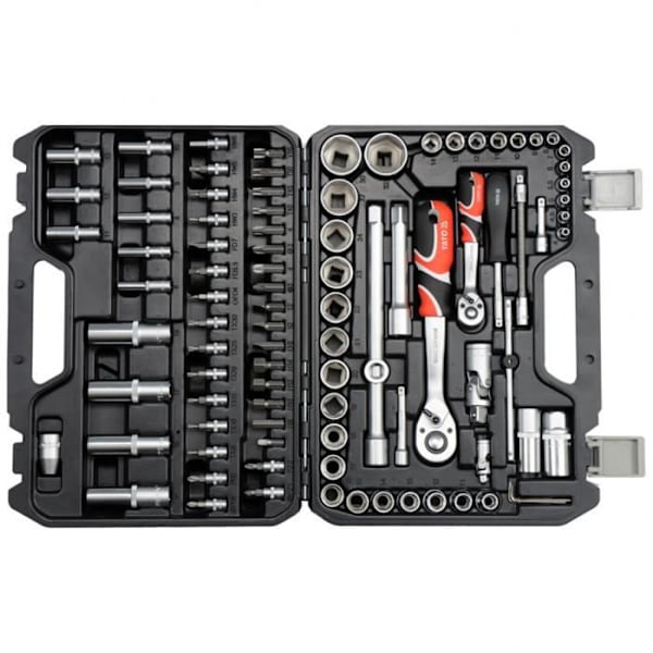 YATO Verktygssats 94 st Metall Svart YT-12681