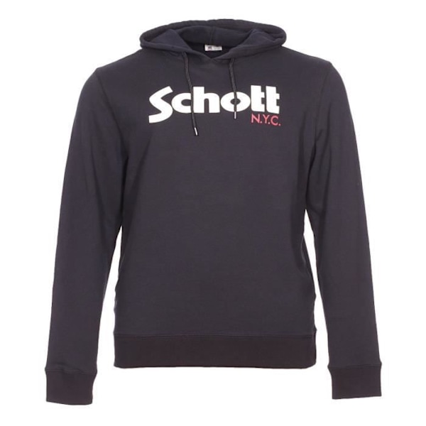 Schott SW Hood Plus Size Hoodie Svart Svart M