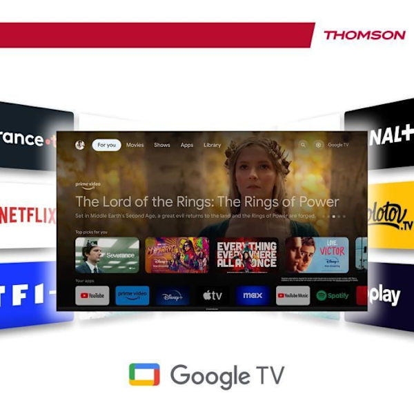 THOMSON 65QG5C14 - 65" (165 cm) QLED TV - 4K UHD - HDR10 - Android Smart TV - 4xHDMI 2.1