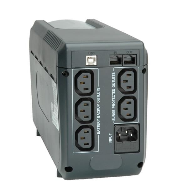 Onduleur ROLINE DesignSecure 825 - Linje Interaktiv - LCD-skärm - 825 VA - AC 230 V Svart, Silver