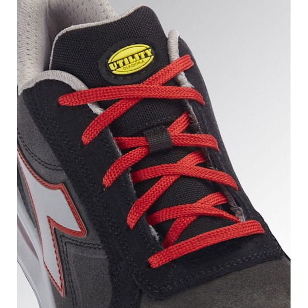 Diadora RUN NET AIRBOX LOW S3 SRC skyddsskor - Läder - Grå/Röd Grå/röd 44