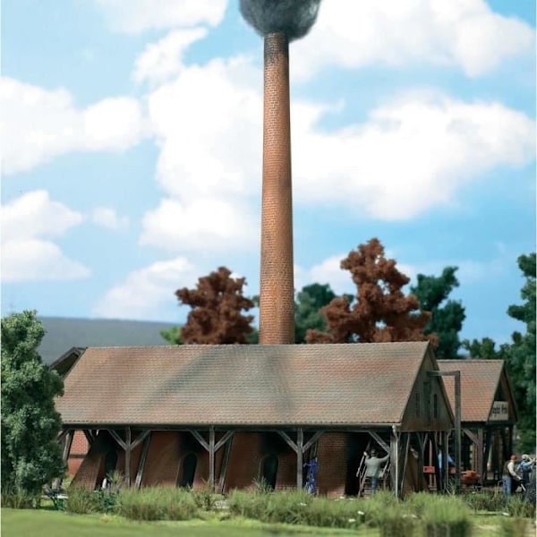 Bricktork - BUSCH - 1550 H0 - Kit för Hoffmann-cirkelfyr - Trä och plast - Rök Rök