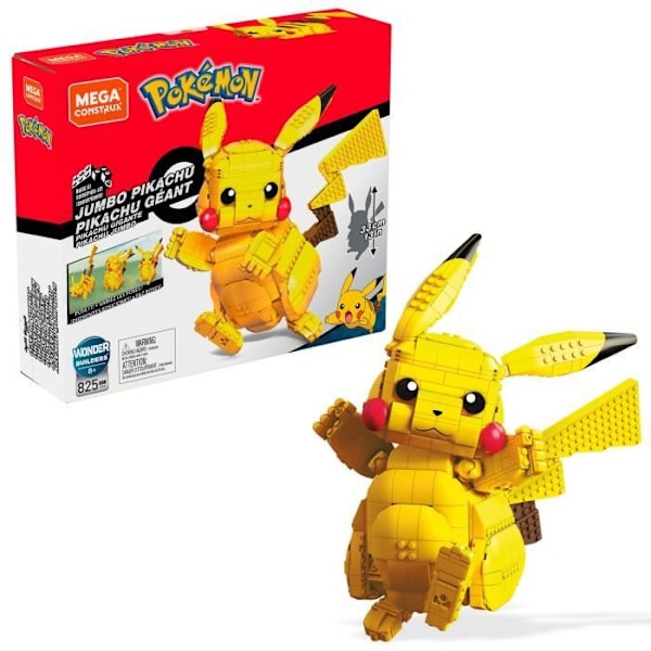 Mega Construx - Pokémon Giant Pikachu - Byggstenar - Från 8 år FVK81 Gul
