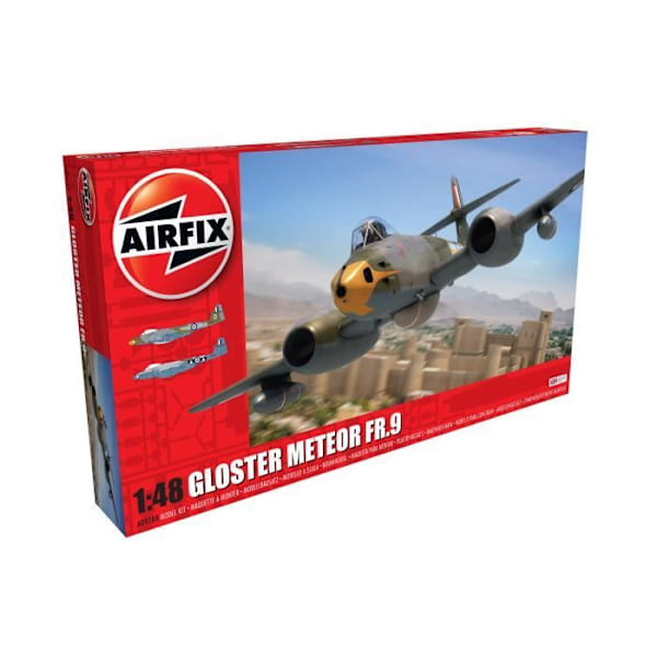 Airfix Gloster Meteor FR9 1:48 modell - AIRFIX - Flygplansmodell - Ålder 8 år - Offentlig typ Barn