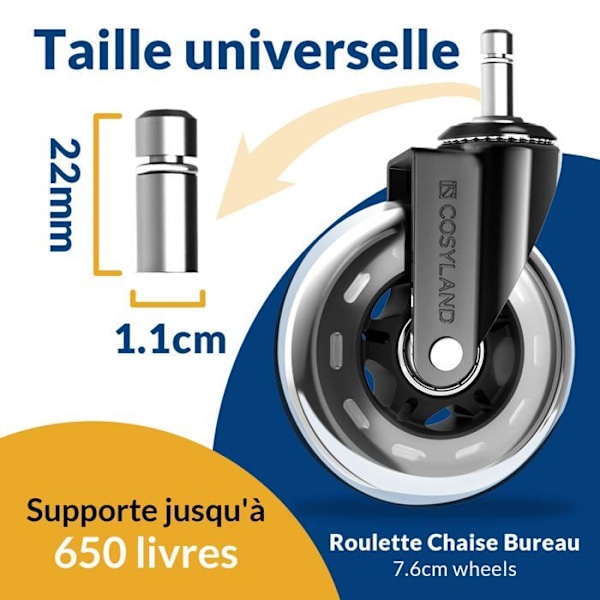 Hjul - roulette Cosyland - CS0089-EU