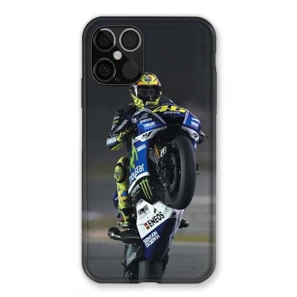 Coque - Moto - Iphone 12 / 12 Pro - Mjuk - Svart - Skydd mot fall