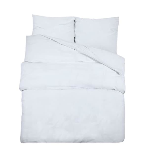 vidaXL Påslakan Set Vit 200x220 cm Microfiber136025