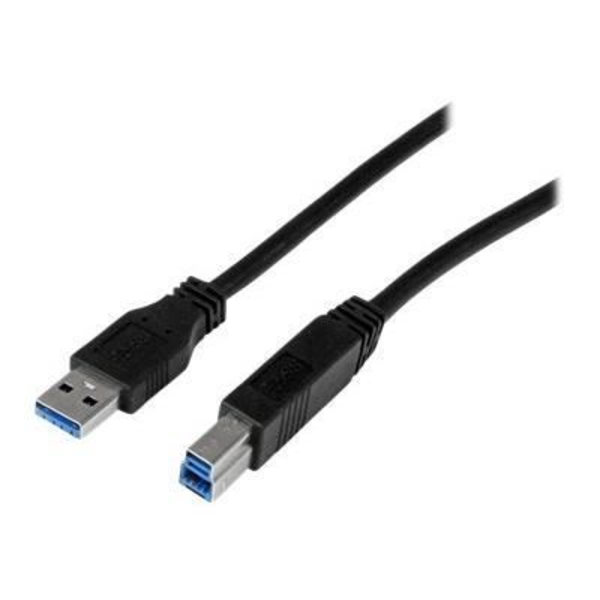 USB 3.0 A till B-certifierad kabel - STARTECH.COM - 1 m - Svart