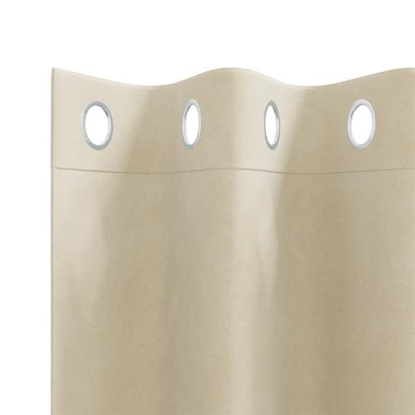 Mörkläggningsgardin - Öljett - Kräm - Polyester - Maskintvättbar Grädde