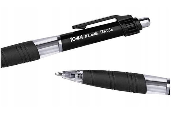 Automatisk kulpenna Toma Medium TO-038 svart