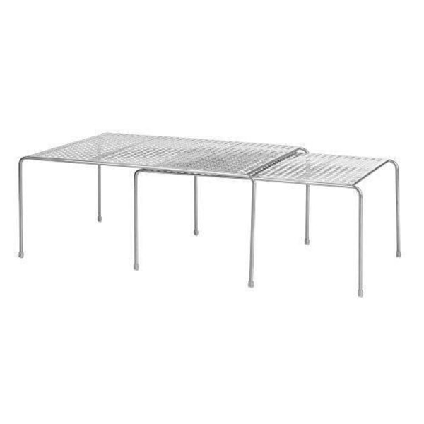 InterDesign EU expanderbara/staplingsbara hyllor Stål Silver 35,6 x 22,9 x 16,4 cm - 48866